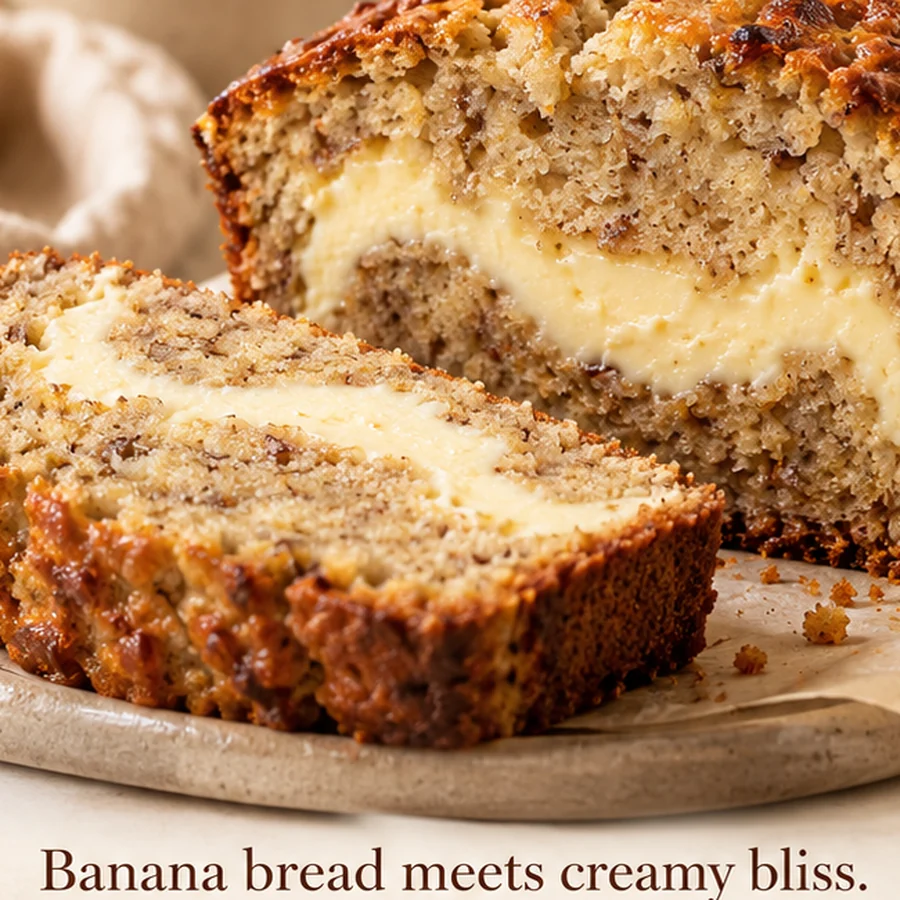 Banana Cheesecake Loaf